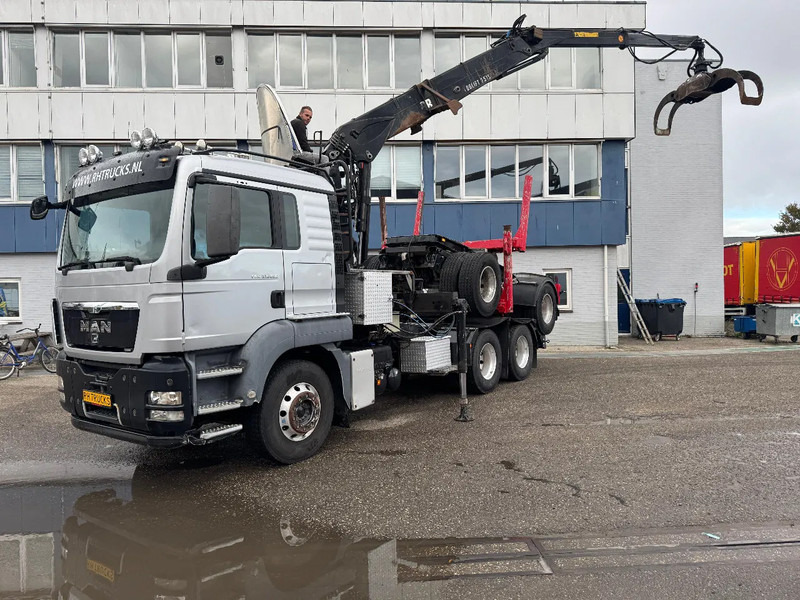 MAN TGS 33.480 6X4 + HIAB 251S.82 + TRAILER 2 AXLE KRAEMER - Metsaveok, Kraanaga veoauto: pilt 1 MAN TGS 33.480 6X4 + HIAB 251S.82 + TRAILER 2 AXLE KRAEMER - Metsaveok, Kraanaga veoauto: pilt 1