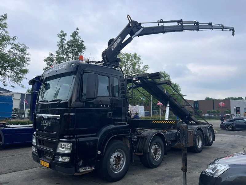 MAN TGS 35.440 8X2-4 + HIAB 220C-5 REMOTE + CABLE LIFT AUTOMATIC - Veoauto - kaablisüsteem, Kraanaga veoauto: pilt 1 MAN TGS 35.440 8X2-4 + HIAB 220C-5 REMOTE + CABLE LIFT AUTOMATIC - Veoauto - kaablisüsteem, Kraanaga veoauto: pilt 1