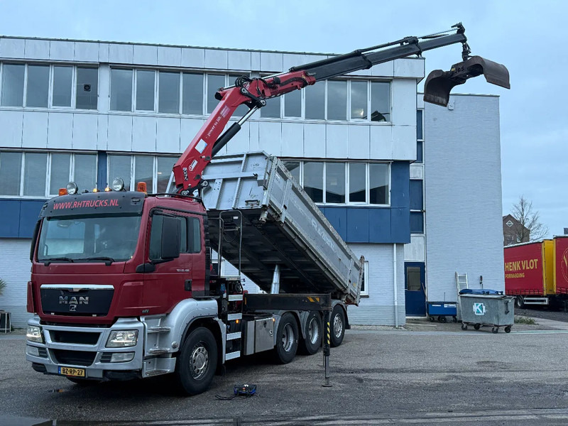 MAN TGS 35.480 8X4 + HMF 2420-K3 REMOTE + TIPPER - Kallurauto, Kraanaga veoauto: pilt 1 MAN TGS 35.480 8X4 + HMF 2420-K3 REMOTE + TIPPER - Kallurauto, Kraanaga veoauto: pilt 1