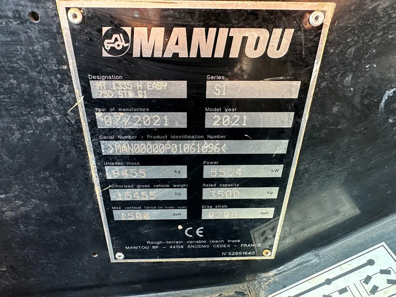Manitou MT1335h EASY 75D, AUXILIARY HYDRAULIC PLUMBING, - Teleskooplaadur: pilt 4 Manitou MT1335h EASY 75D, AUXILIARY HYDRAULIC PLUMBING, - Teleskooplaadur: pilt 4