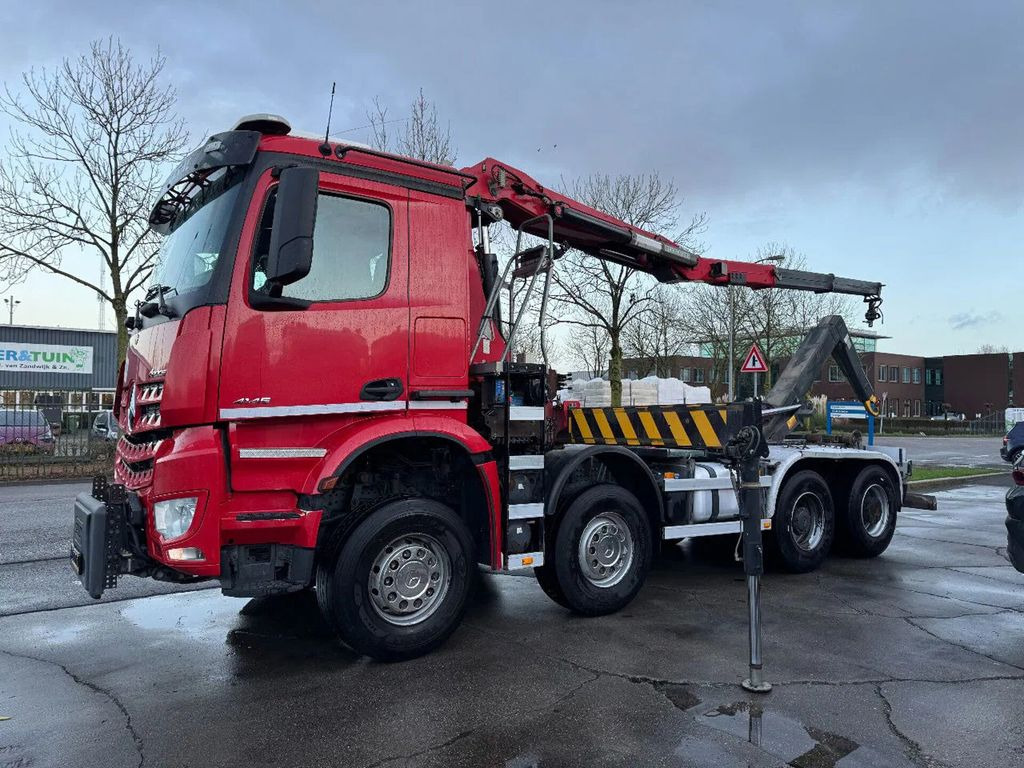 Mercedes-Benz Arocs 4145 8X4 - HMF 2243-Z2 CRANE + REMOTE + HY - Kraanaga veoauto, Konkstõstukiga veoauto: pilt 3 Mercedes-Benz Arocs 4145 8X4 - HMF 2243-Z2 CRANE + REMOTE + HY - Kraanaga veoauto, Konkstõstukiga veoauto: pilt 3