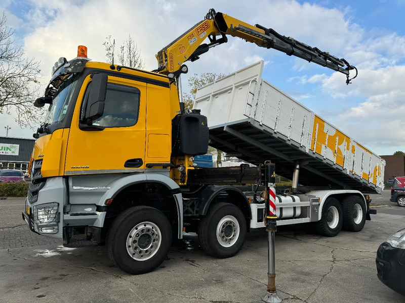 Mercedes-Benz Arocs 4448 8X4 + EURO 6 + FASSI F315 + REMOTE + KIPPER + STEERING AXLE - Kallurauto, Kraanaga veoauto: pilt 1 Mercedes-Benz Arocs 4448 8X4 + EURO 6 + FASSI F315 + REMOTE + KIPPER + STEERING AXLE - Kallurauto, Kraanaga veoauto: pilt 1