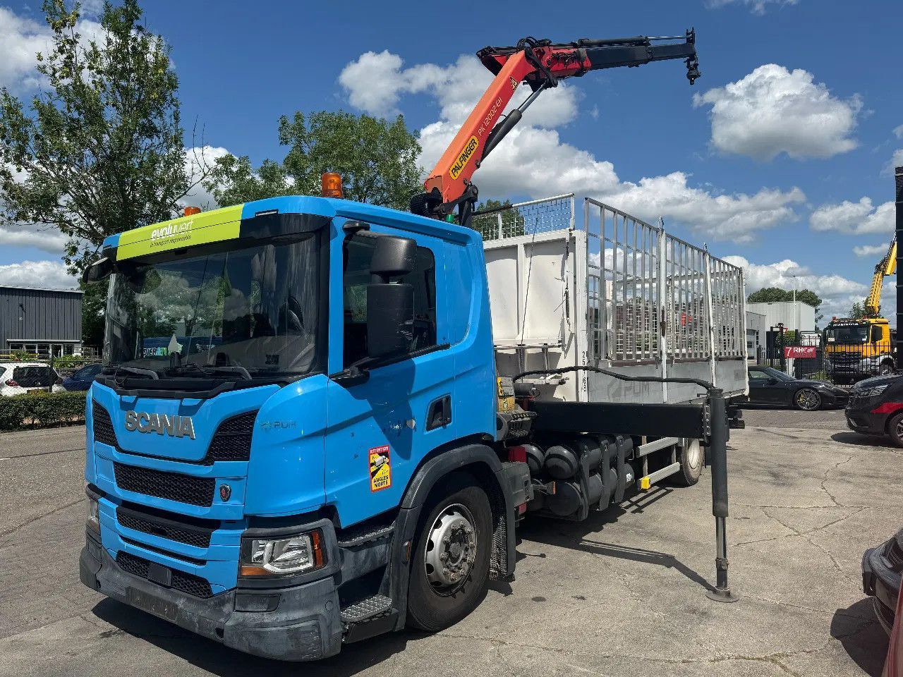 Scania P280 4X2 EURO 6 PALFINGER PK12002 + REMOTE CONTR - Madelveok/ Platvormveok, Kraanaga veoauto: pilt 2 Scania P280 4X2 EURO 6 PALFINGER PK12002 + REMOTE CONTR - Madelveok/ Platvormveok, Kraanaga veoauto: pilt 2