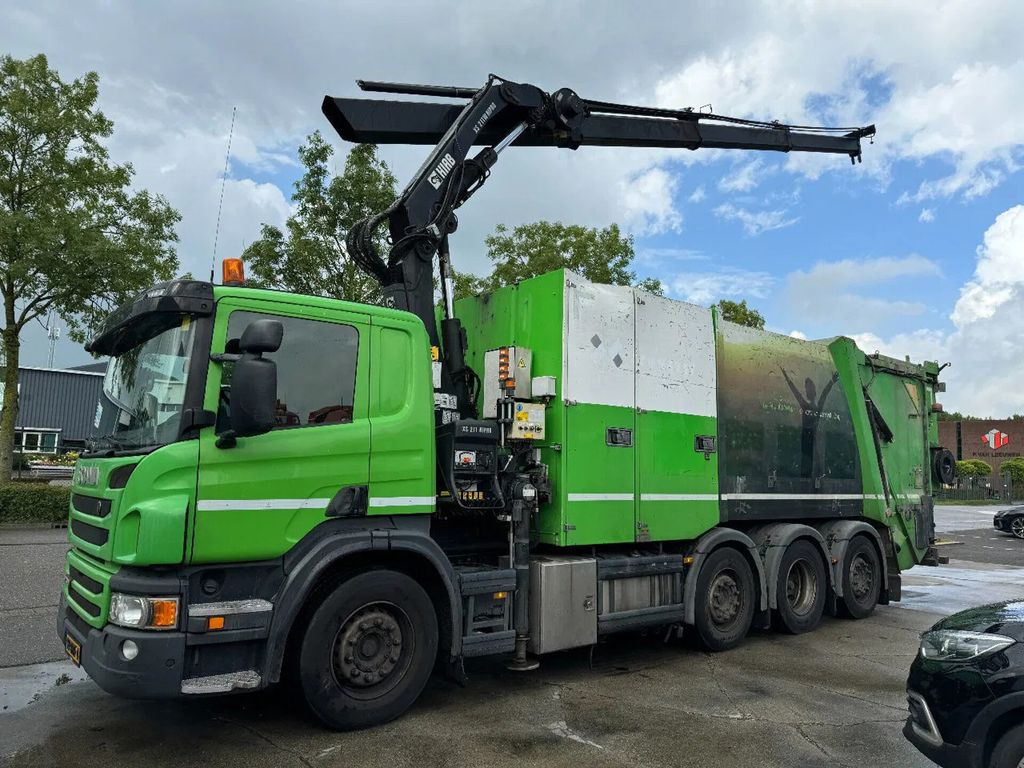 Scania P360 8X2 - HIAB 211BW-3 + FAUN VARIOPRESS - ONLY - Kraanaga veoauto, Prügiauto: pilt 2 Scania P360 8X2 - HIAB 211BW-3 + FAUN VARIOPRESS - ONLY - Kraanaga veoauto, Prügiauto: pilt 2