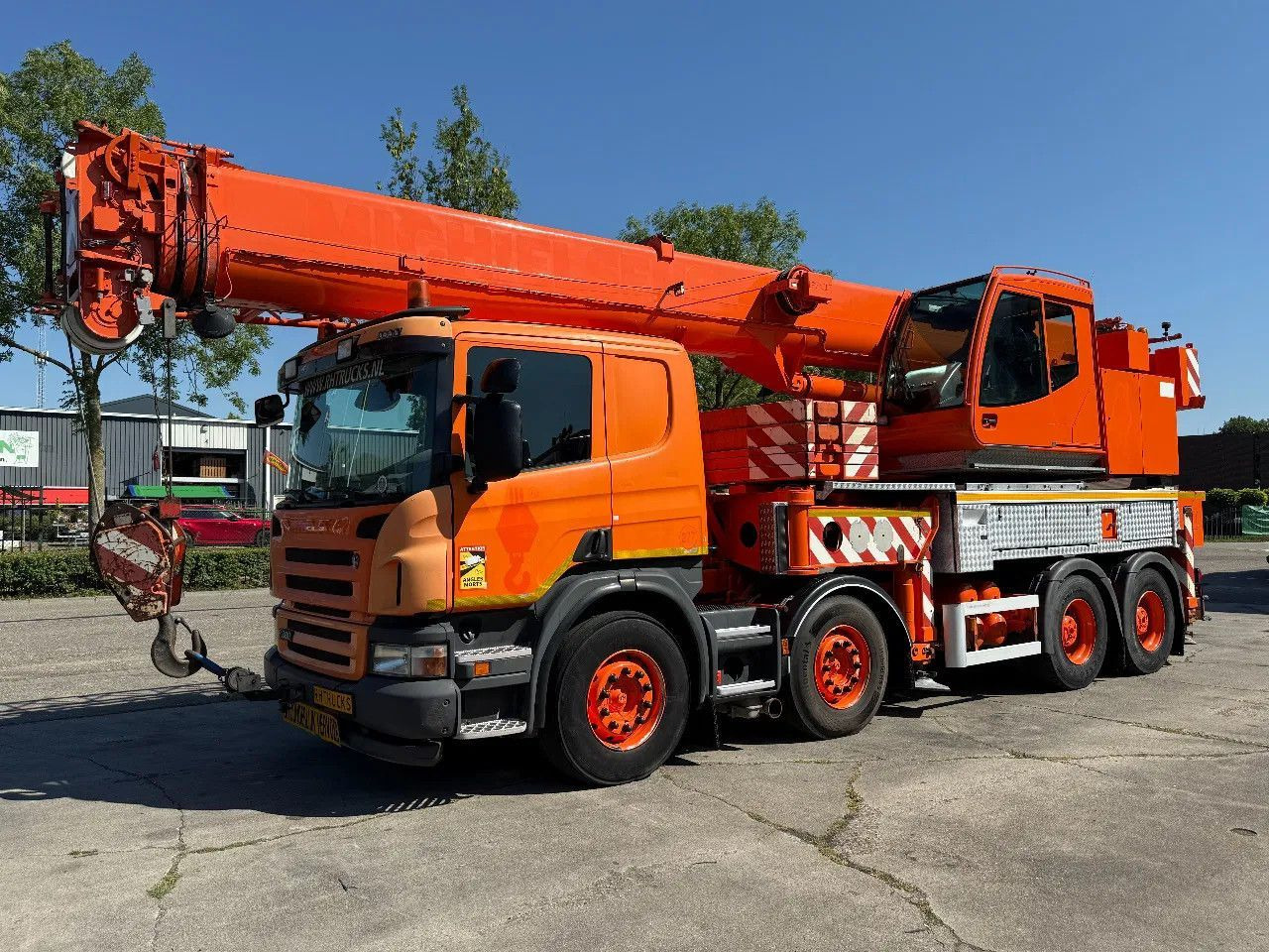 Scania P380 8X4 + FAUN HK40 + FLYJIB + BALLASTBL. 6,9 T - Kraanaga veoauto: pilt 3 Scania P380 8X4 + FAUN HK40 + FLYJIB + BALLASTBL. 6,9 T - Kraanaga veoauto: pilt 3