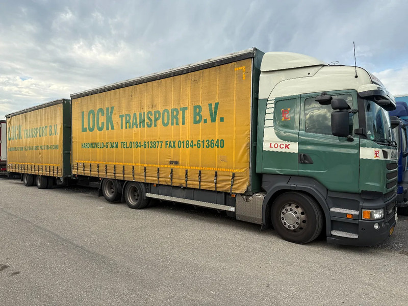 Scania R450 6X2 + DRACO AANHANGER 2010 TUV TILL 17-08-2026 - Tent veoauto: pilt 1 Scania R450 6X2 + DRACO AANHANGER 2010 TUV TILL 17-08-2026 - Tent veoauto: pilt 1