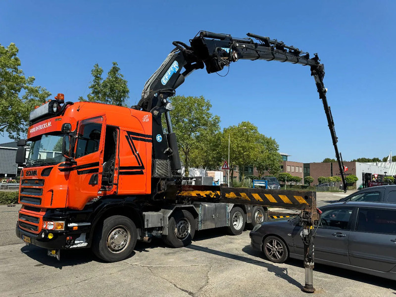 Scania R560 V8 8X2 + EFFER CRANE 1550 6S + FLYJIP 6XHYDR + REMOTE + WINCH - Kraanaga veoauto: pilt 2 Scania R560 V8 8X2 + EFFER CRANE 1550 6S + FLYJIP 6XHYDR + REMOTE + WINCH - Kraanaga veoauto: pilt 2