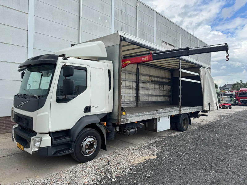 Volvo FL 250 4X2 EURO 6 + FASSI MICRO M25A.12 - Tent veoauto, Kraanaga veoauto: pilt 1 Volvo FL 250 4X2 EURO 6 + FASSI MICRO M25A.12 - Tent veoauto, Kraanaga veoauto: pilt 1