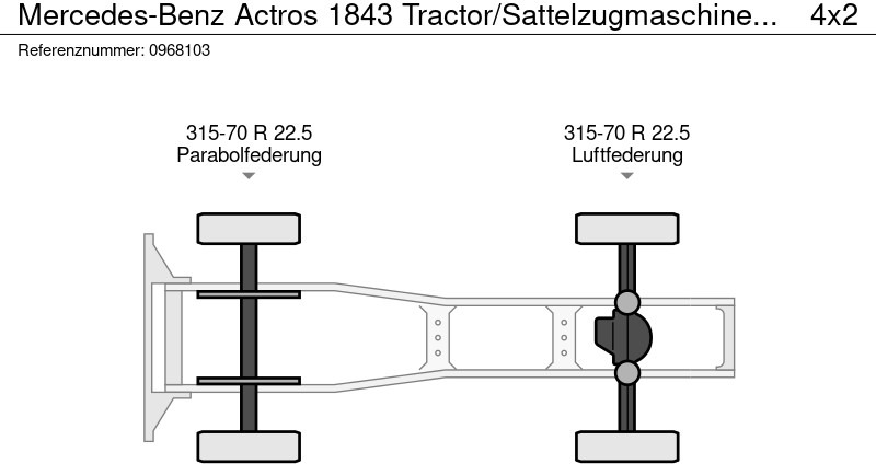 Sadulveok Mercedes-Benz Actros 1843 Tractor/Sattelzugmaschine/Trækker: pilt 14
