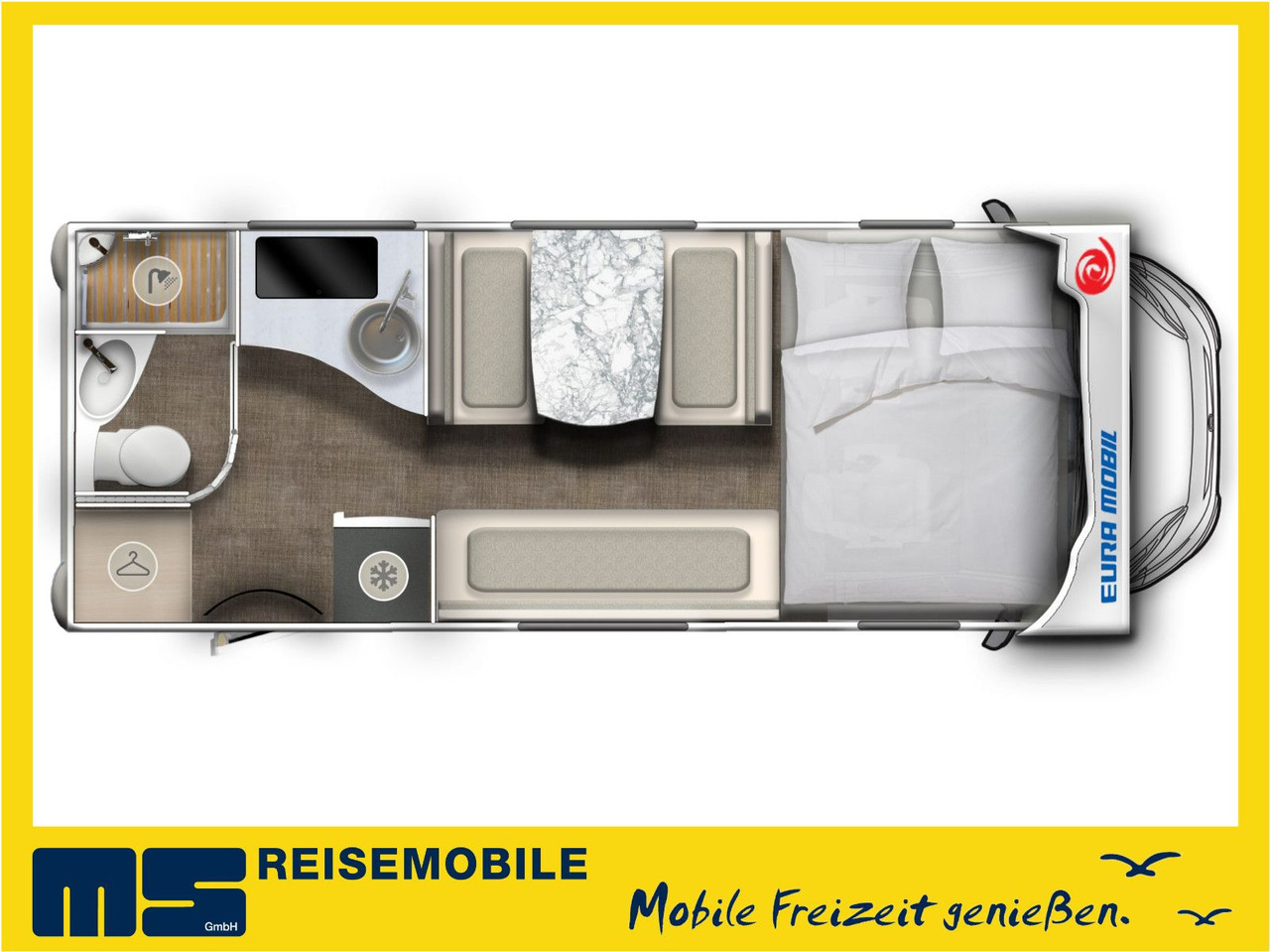 Eura Mobil ACTIVA ONE 630 LS / -2025- / 140PS / RAUMWUNDER - Alkooven: pilt 2 Eura Mobil ACTIVA ONE 630 LS / -2025- / 140PS / RAUMWUNDER - Alkooven: pilt 2