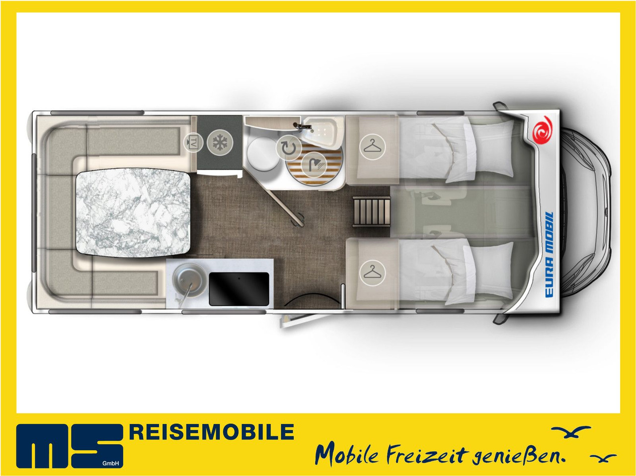 Eura Mobil ACTIVA ONE 650 HS /MODELL 2025/ HECKSITZGRUPPE - Alkooven: pilt 2 Eura Mobil ACTIVA ONE 650 HS /MODELL 2025/ HECKSITZGRUPPE - Alkooven: pilt 2