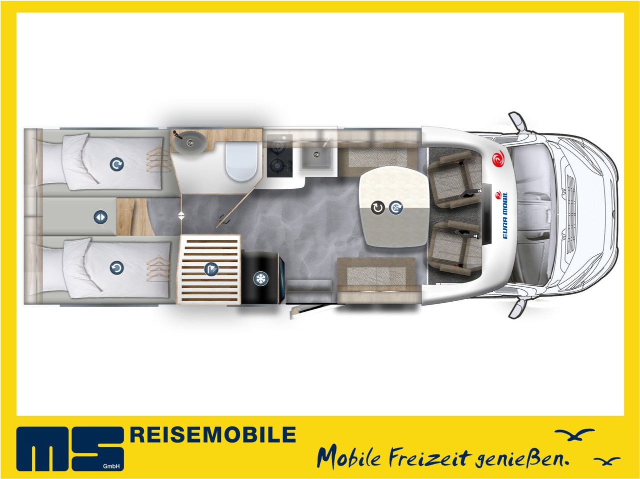 Eura Mobil PROFILA T 720 EF - 101 EDITION / EINZELBETTEN - Poolintegreeritud matkaauto: pilt 2 Eura Mobil PROFILA T 720 EF - 101 EDITION / EINZELBETTEN - Poolintegreeritud matkaauto: pilt 2