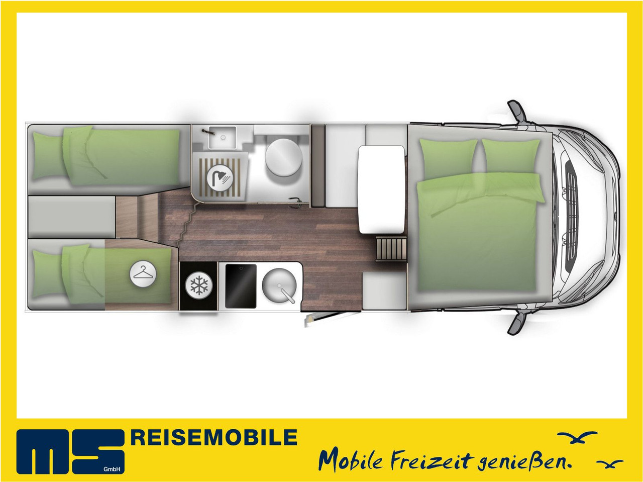 Forster A 699 EB / -MODELL 2025- / 140 PS / EINZELBETTEN - Alkooven: pilt 2 Forster A 699 EB / -MODELL 2025- / 140 PS / EINZELBETTEN - Alkooven: pilt 2