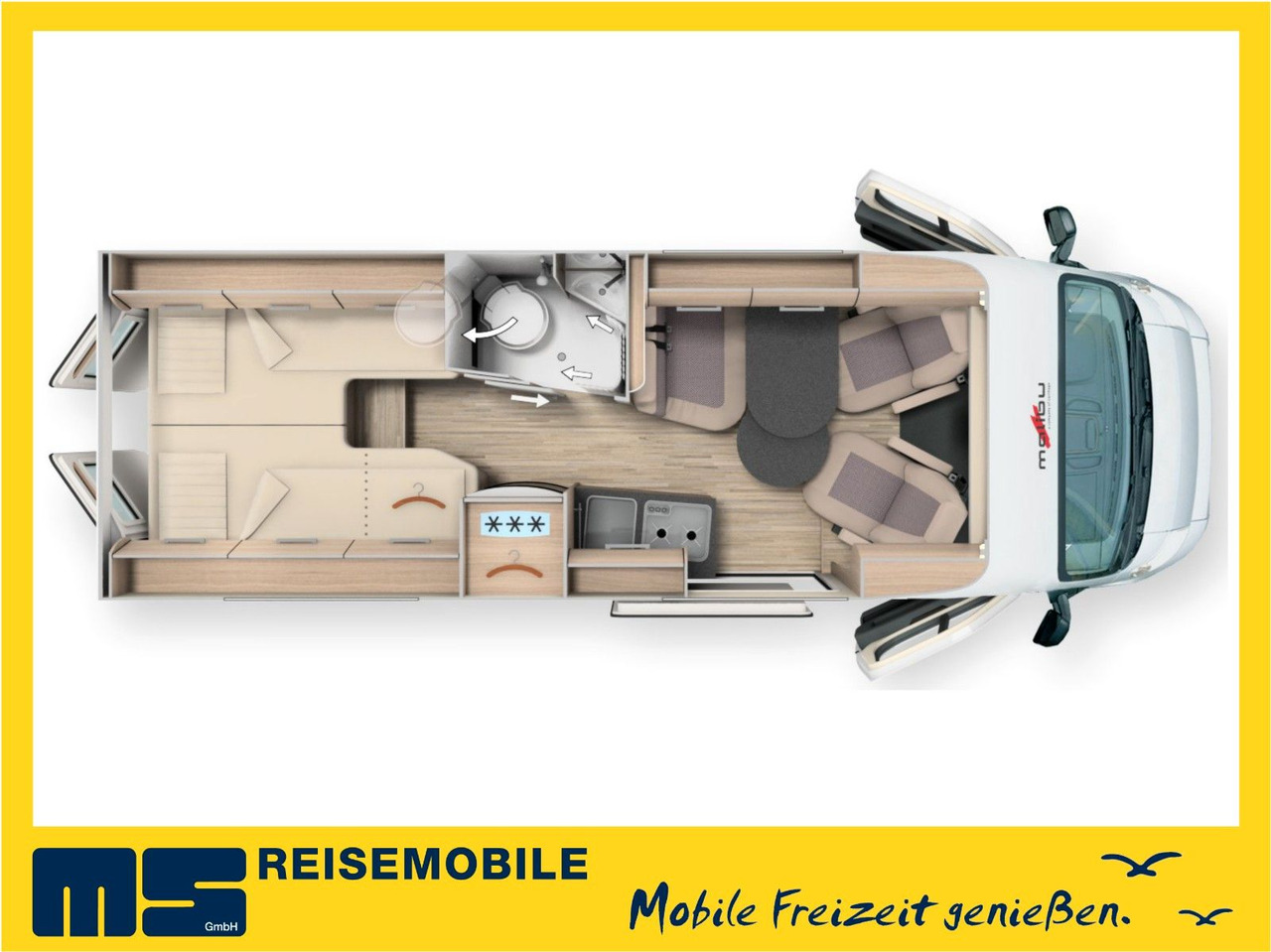 Malibu VAN COMFORT 640 LE / INFO.- PAKET / EINZELBETTEN - Campervan: pilt 2 Malibu VAN COMFORT 640 LE / INFO.- PAKET / EINZELBETTEN - Campervan: pilt 2