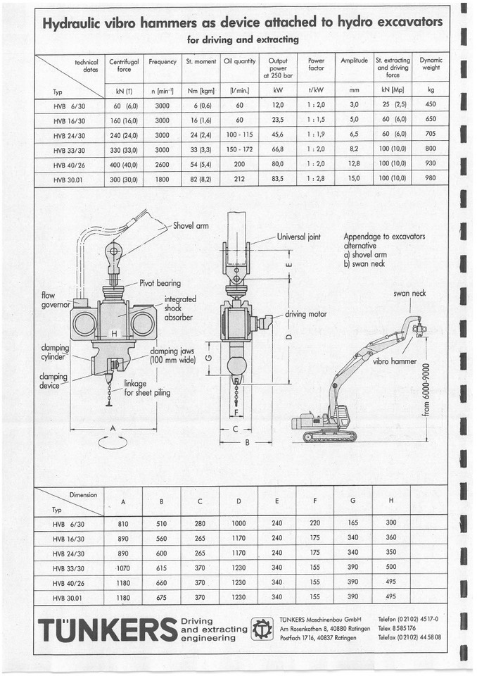 Delmag Tünkers HVB 33/30 vibro hammer - Ramm: pilt 5 Delmag Tünkers HVB 33/30 vibro hammer - Ramm: pilt 5