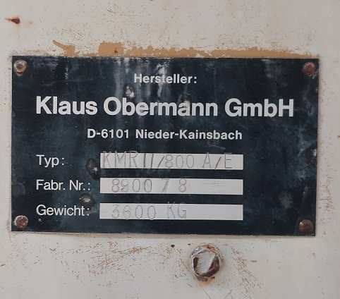 Obermann KMR 800 mixing plant - Veepump: pilt 4 Obermann KMR 800 mixing plant - Veepump: pilt 4