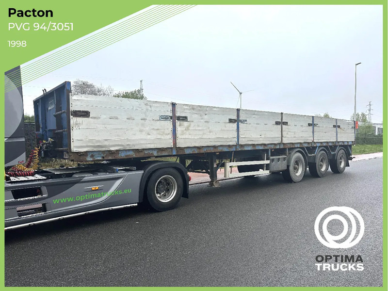 Pacton Plateau à ridelles / Flatbed trailer with sideboards - Platvorm/ Madelpoolhaagis: pilt 1 Pacton Plateau à ridelles / Flatbed trailer with sideboards - Platvorm/ Madelpoolhaagis: pilt 1