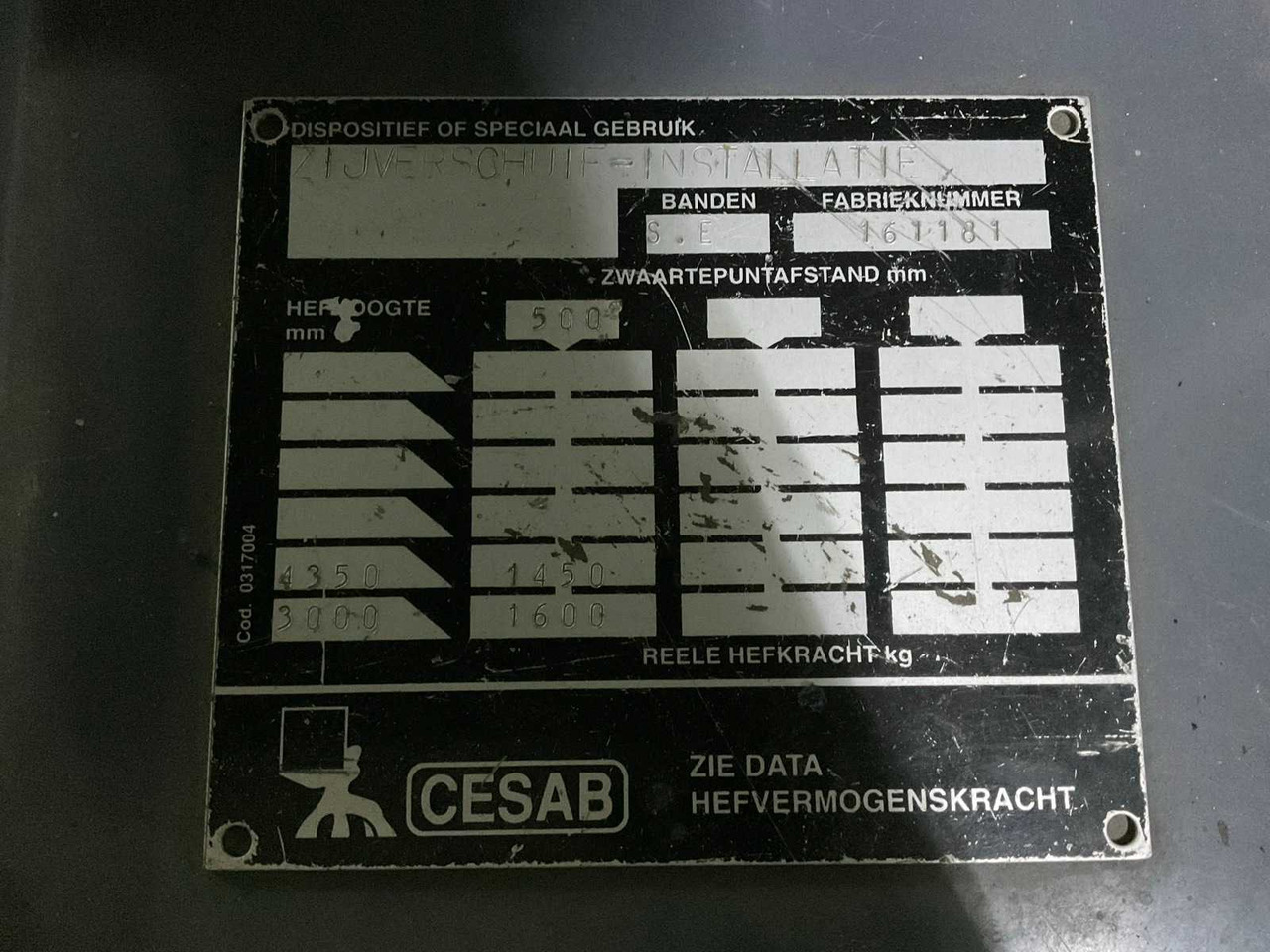 Kahveltõstuk 1997 CESAB BLITZ 416 FORKLIFT: pilt 15