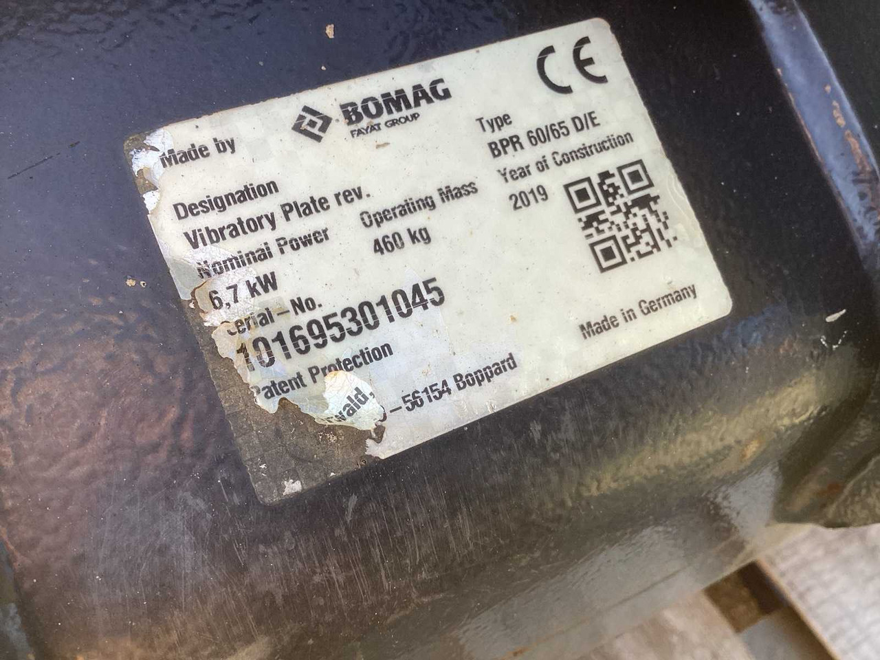BOMAG BPR 60/65 D/E - Vibraatorplaat: pilt 5 BOMAG BPR 60/65 D/E - Vibraatorplaat: pilt 5