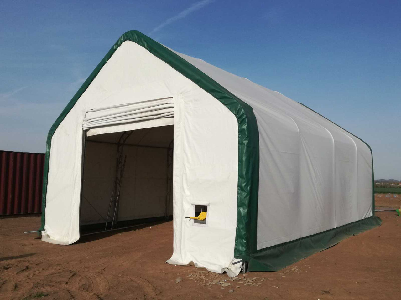 Rhino-Cross-Shelter 4012021DP - 36,6x12,2x6,4 m - Säilitusmahuti: pilt 5 Rhino-Cross-Shelter 4012021DP - 36,6x12,2x6,4 m - Säilitusmahuti: pilt 5