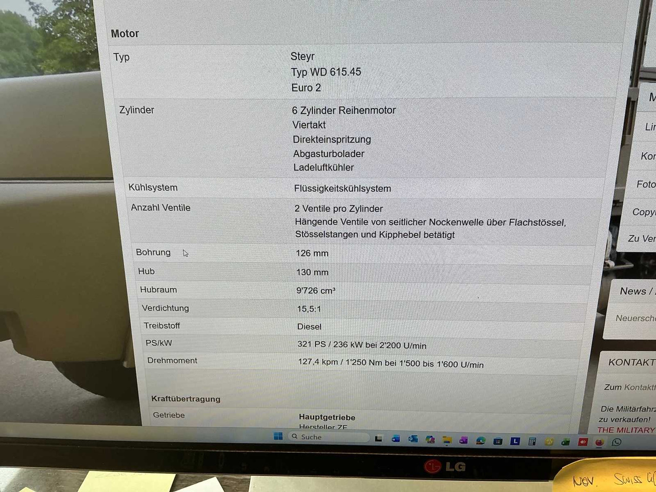 Veoauto STEYR - 1491.320 / P40 / 6X6M - TRUCK - 1998: pilt 10