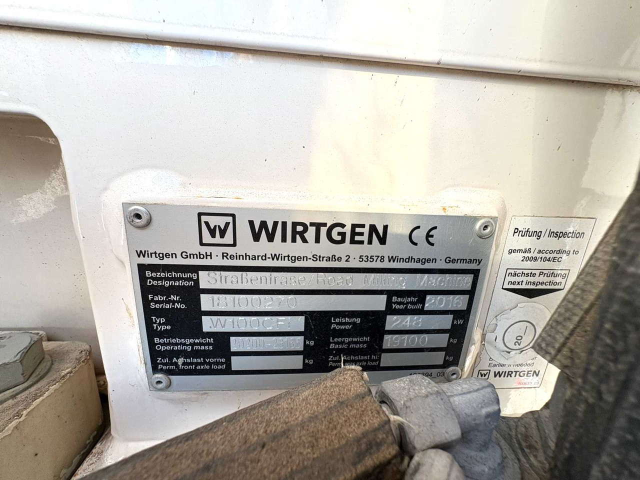 Wirtgen W100 CFI - Külmhöövel: pilt 4 Wirtgen W100 CFI - Külmhöövel: pilt 4