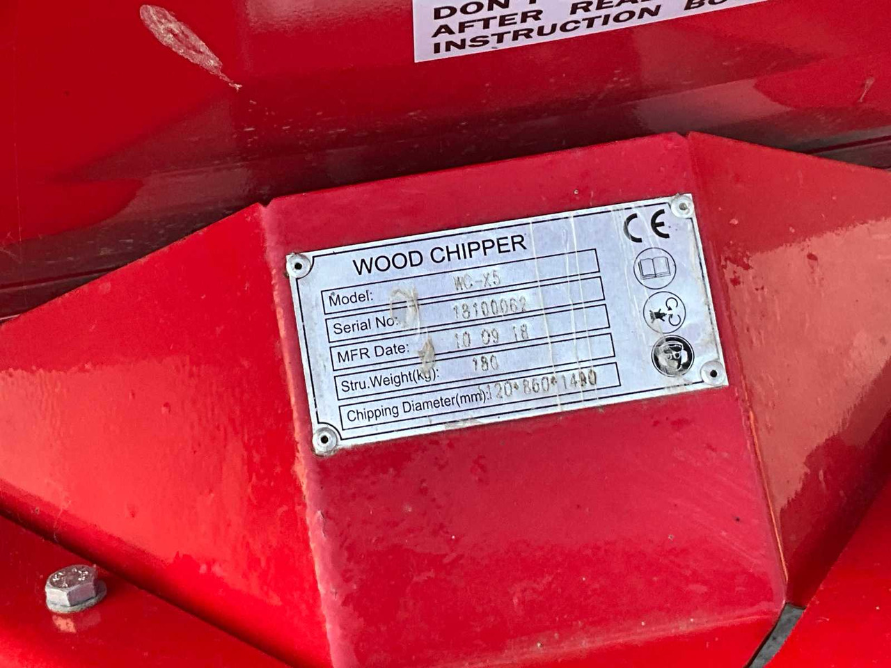 Wood chipper WC-X5 - Koristusmasin: pilt 5 Wood chipper WC-X5 - Koristusmasin: pilt 5