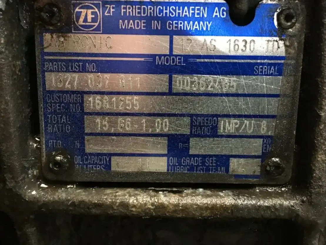 DAF Versnellingsbak 12AS1630 TD - Käigukast ja varuosad - Veoauto: pilt 3 DAF Versnellingsbak 12AS1630 TD - Käigukast ja varuosad - Veoauto: pilt 3
