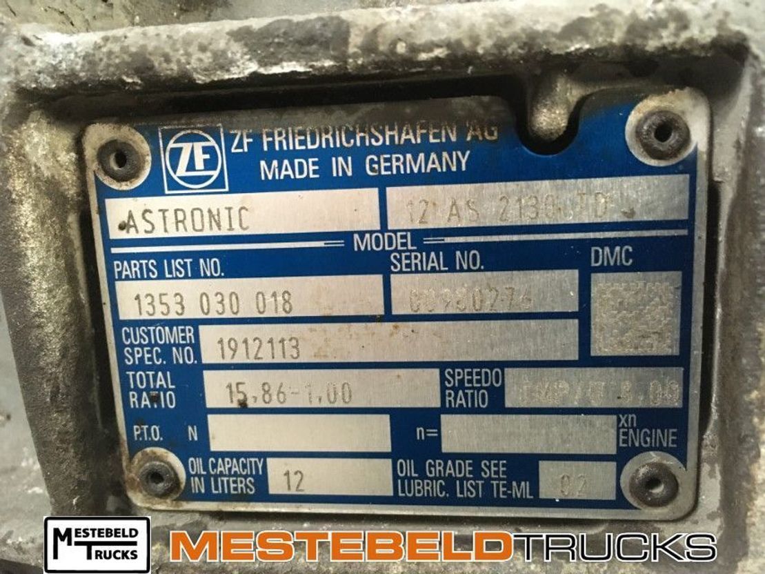 DAF Versnellingsbak 12AS2130 TD - Käigukast - Veoauto: pilt 5 DAF Versnellingsbak 12AS2130 TD - Käigukast - Veoauto: pilt 5