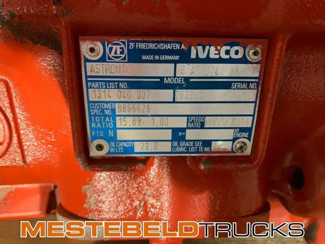 Iveco Versnellingsbak 16 AS 2200 IT - Käigukast ja varuosad - Veoauto: pilt 4 Iveco Versnellingsbak 16 AS 2200 IT - Käigukast ja varuosad - Veoauto: pilt 4