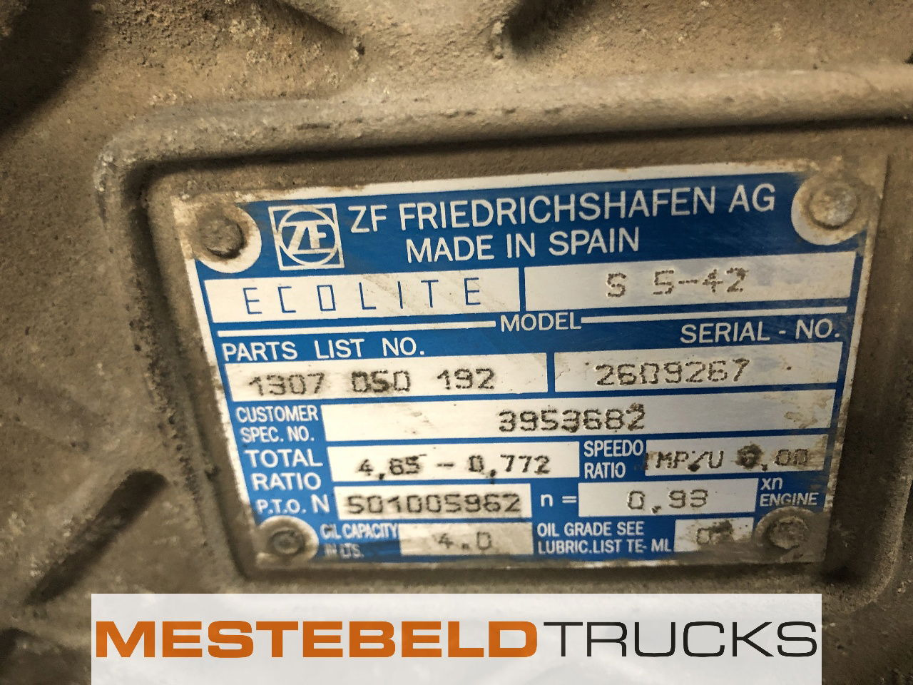 Volvo Versnellingsbak S5-42 FLC - Käigukast ja varuosad - Veoauto: pilt 5 Volvo Versnellingsbak S5-42 FLC - Käigukast ja varuosad - Veoauto: pilt 5