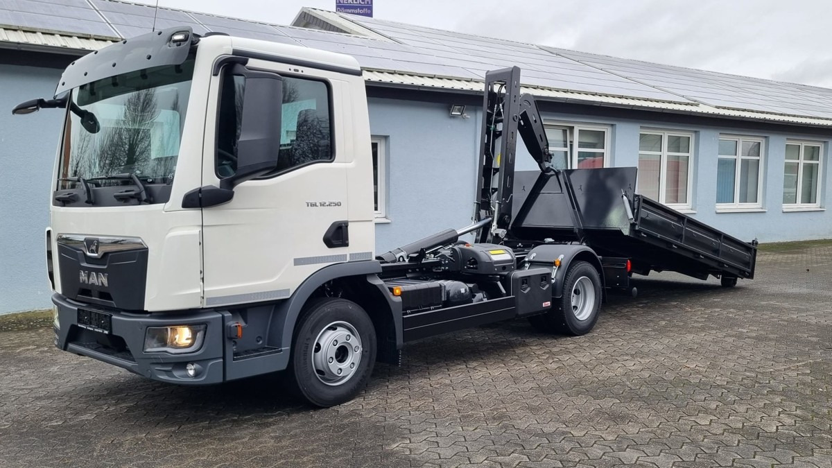 Uus Konkstõstukiga veoauto MAN TGL 12.250 BL NEU City Abrollkipper PowerMatic: pilt 8