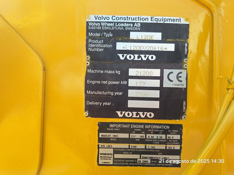 VOLVO L120E - Rataslaadur: pilt 5 VOLVO L120E - Rataslaadur: pilt 5