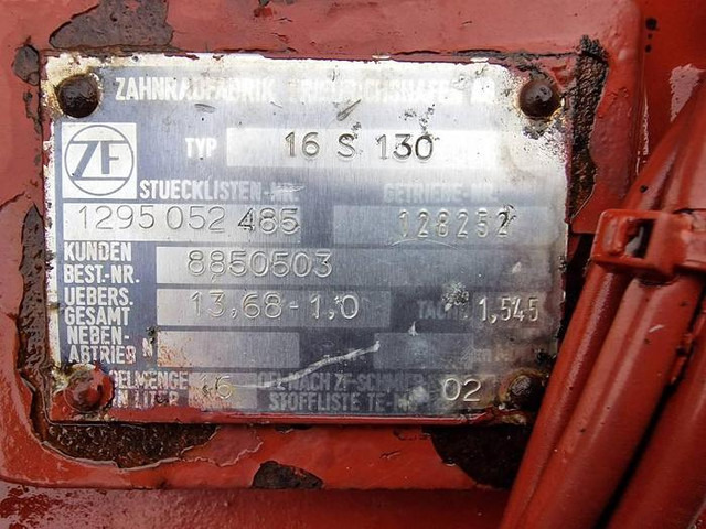 Transmission 16S130 - Varuosa: pilt 4 Transmission 16S130 - Varuosa: pilt 4