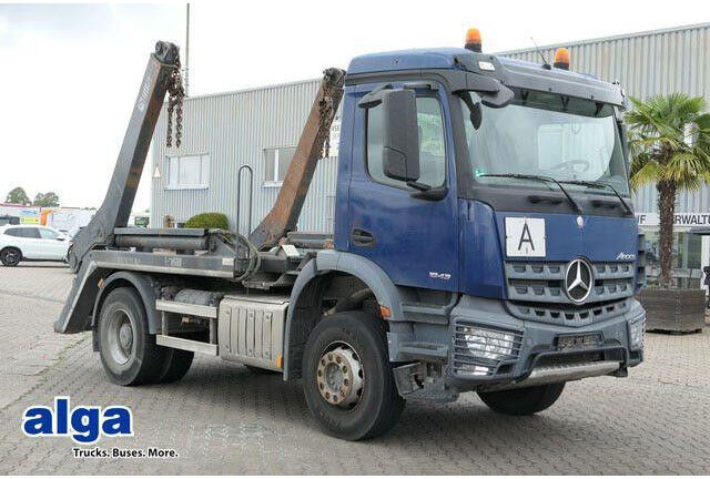 Mercedes-Benz 1832 K Arocs 4x2, Hiab SLT 140, teleskop., Klima - Veoauto - kaablisüsteem: pilt 1 Mercedes-Benz 1832 K Arocs 4x2, Hiab SLT 140, teleskop., Klima - Veoauto - kaablisüsteem: pilt 1