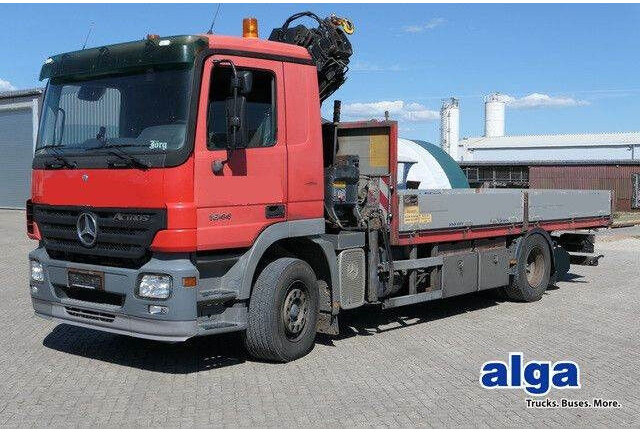 Mercedes-Benz 1844 L Actros 4x2, Hiab 144E-3, Funk, Voll-Luft - Madelveok/ Platvormveok: pilt 1 Mercedes-Benz 1844 L Actros 4x2, Hiab 144E-3, Funk, Voll-Luft - Madelveok/ Platvormveok: pilt 1