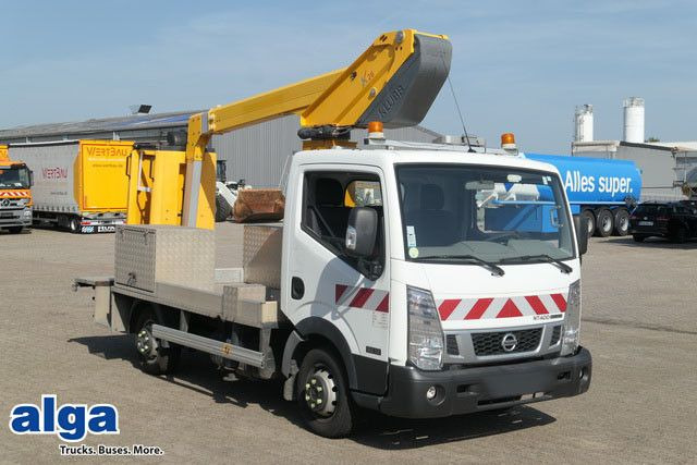 Nissan 32.12 4x2, 11m Arbeitshühe, Klima, 3x am Lager - Veoautolt tõusev platvorm, Tarbesõiduk: pilt 1 Nissan 32.12 4x2, 11m Arbeitshühe, Klima, 3x am Lager - Veoautolt tõusev platvorm, Tarbesõiduk: pilt 1