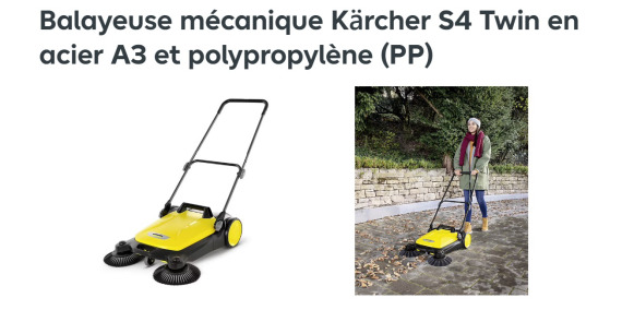 Balayeuse mécanique KARCHER S 4 Twin - Tööstuslik kuivpühkimismasin: pilt 2 Balayeuse mécanique KARCHER S 4 Twin - Tööstuslik kuivpühkimismasin: pilt 2
