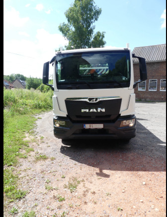 Camion plateau ridelle avec grue MAN TGM18,250 (2022-3.278 km) - Madelveok/ Platvormveok, Kraanaga veoauto: pilt 2 Camion plateau ridelle avec grue MAN TGM18,250 (2022-3.278 km) - Madelveok/ Platvormveok, Kraanaga veoauto: pilt 2