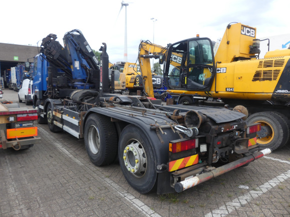 REF:1415 - Camion porte-container avec grue DAF AX85 MC5-7-5 (2009-532.626 km) - Konkstõstukiga veoauto, Kraanaga veoauto: pilt 4 REF:1415 - Camion porte-container avec grue DAF AX85 MC5-7-5 (2009-532.626 km) - Konkstõstukiga veoauto, Kraanaga veoauto: pilt 4