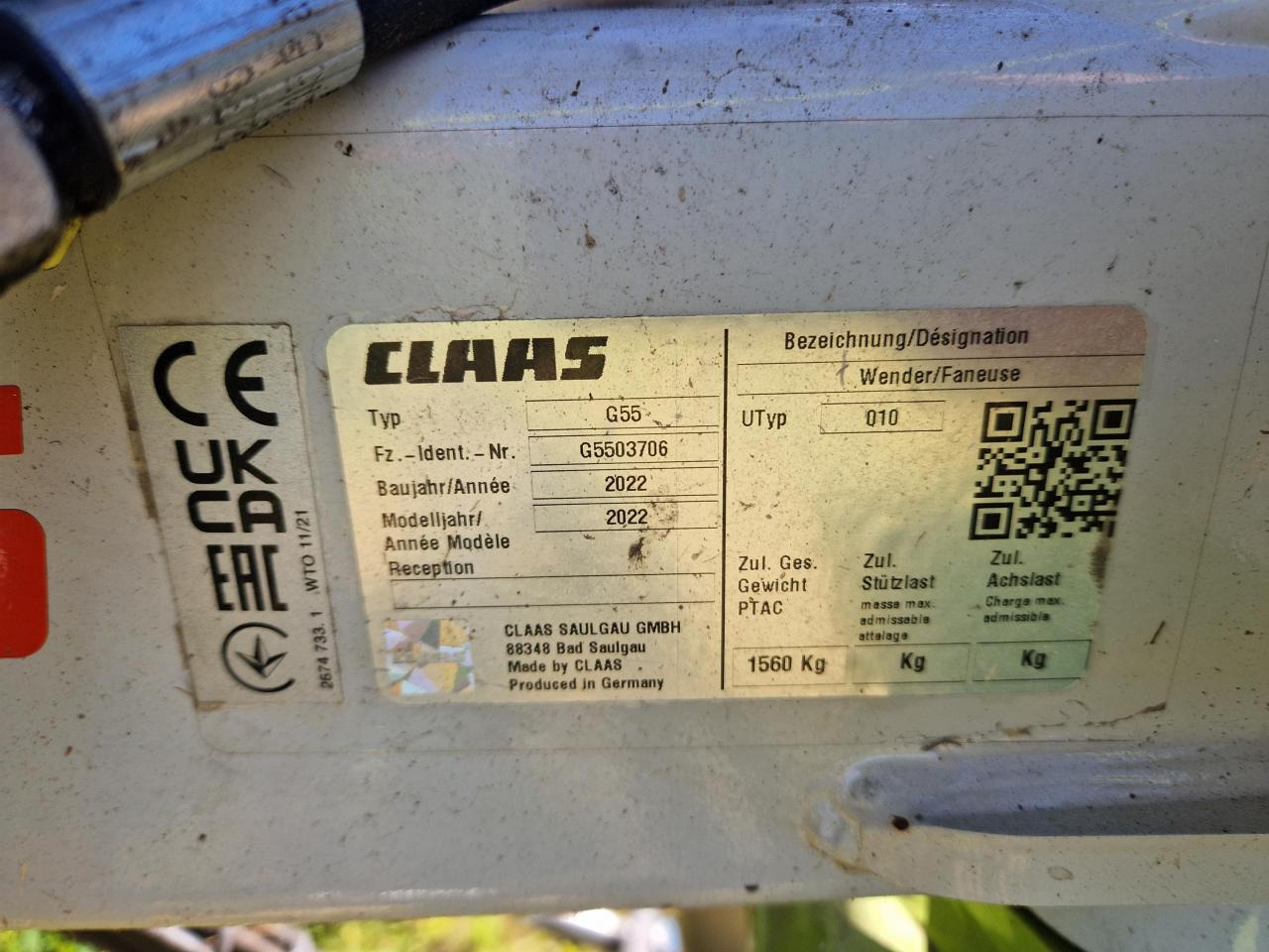 CLAAS Volto 1100 - Kaarutaja/ Reha: pilt 2 CLAAS Volto 1100 - Kaarutaja/ Reha: pilt 2