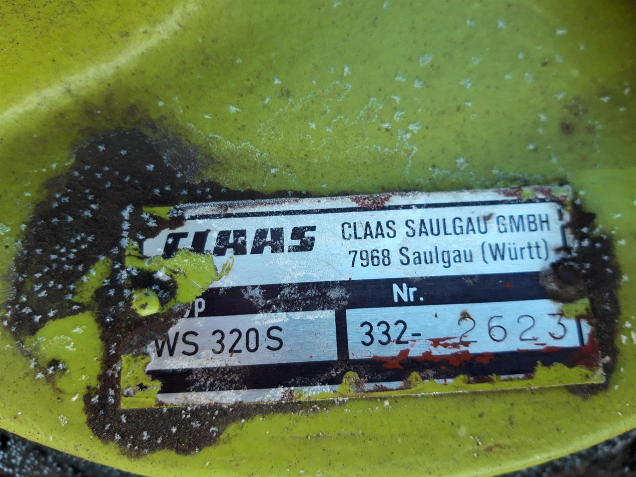 CLAAS WS 320 S - Kaarutaja/ Reha: pilt 3 CLAAS WS 320 S - Kaarutaja/ Reha: pilt 3