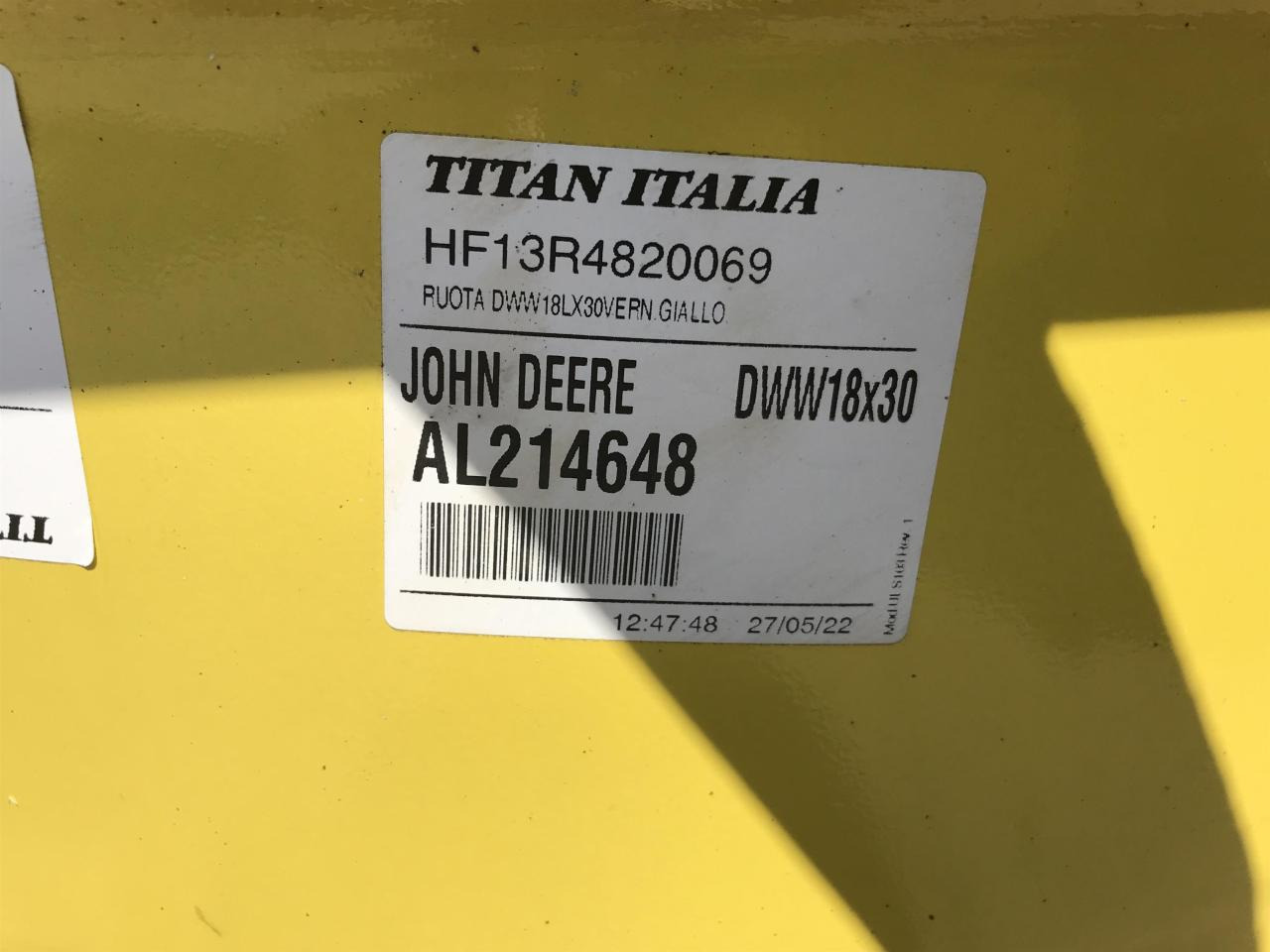 John Deere 18x30 - Rehv - Põllutööseade: pilt 4 John Deere 18x30 - Rehv - Põllutööseade: pilt 4