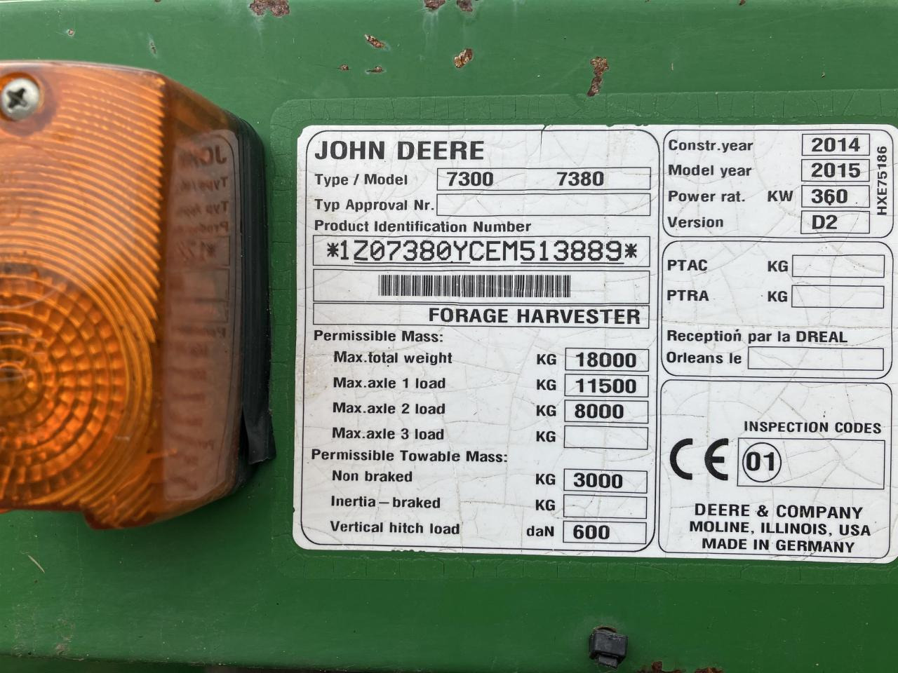 John Deere 7380 - Koristusmasin: pilt 4 John Deere 7380 - Koristusmasin: pilt 4