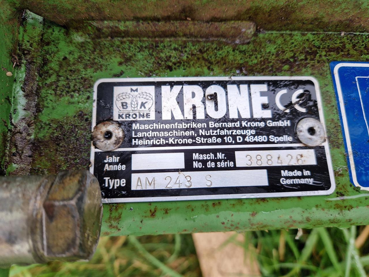 Krone AM 243S - Niiduk: pilt 5 Krone AM 243S - Niiduk: pilt 5
