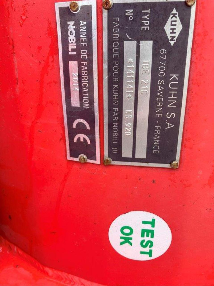 Kuhn TBE 210 - Hooldusniiduk: pilt 2 Kuhn TBE 210 - Hooldusniiduk: pilt 2