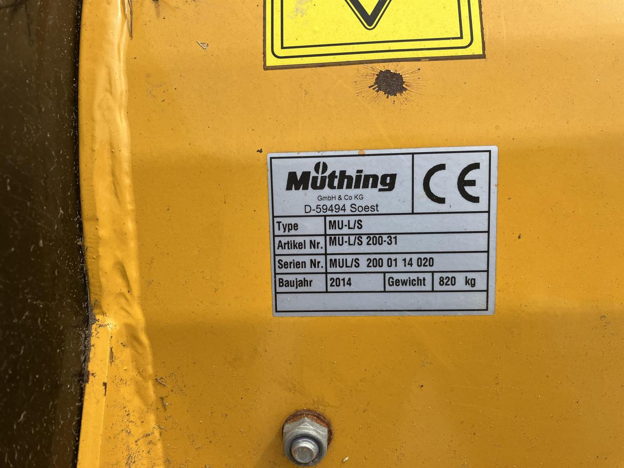 Müthing MU-L/S 200-31 - Hooldusniiduk: pilt 4 Müthing MU-L/S 200-31 - Hooldusniiduk: pilt 4