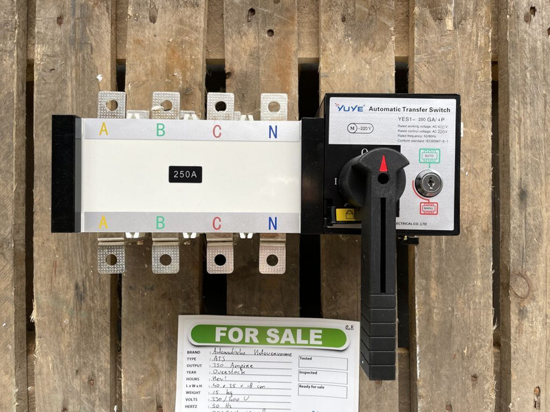 ATS Automatische Netovername 250 Ampere ATS - Elektrisüsteem - Ehitusmasinad: pilt 1 ATS Automatische Netovername 250 Ampere ATS - Elektrisüsteem - Ehitusmasinad: pilt 1