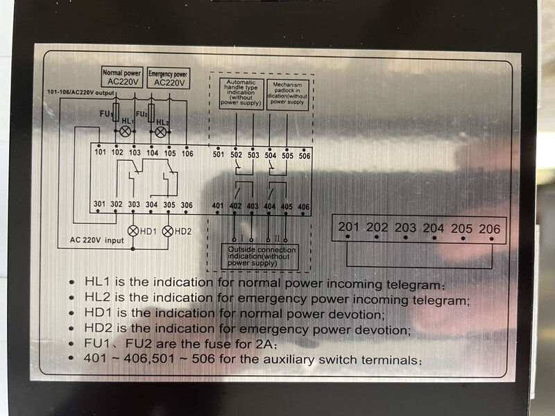 ATS Automatische Netovername 250 Ampere ATS - Elektrisüsteem - Ehitusmasinad: pilt 5 ATS Automatische Netovername 250 Ampere ATS - Elektrisüsteem - Ehitusmasinad: pilt 5