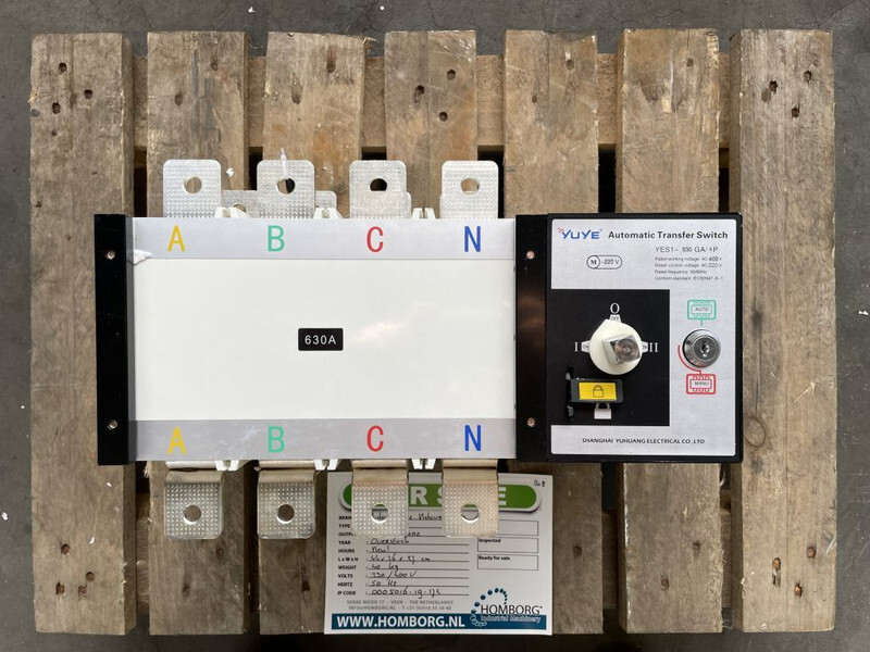 ATS Automatische Netovername 630 Ampere ATS - Elektrisüsteem - Ehitusmasinad: pilt 1 ATS Automatische Netovername 630 Ampere ATS - Elektrisüsteem - Ehitusmasinad: pilt 1